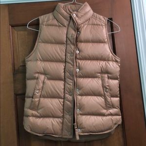Gold puffy vest